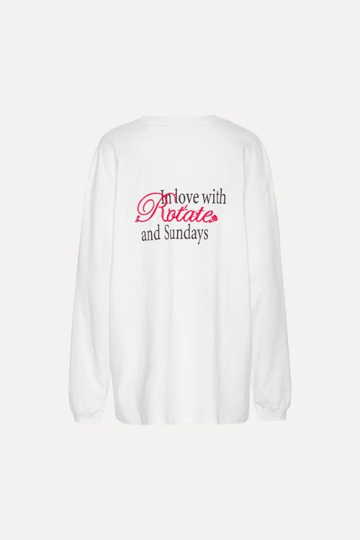 Rotate, Thin jersey longsleeve, Bright White